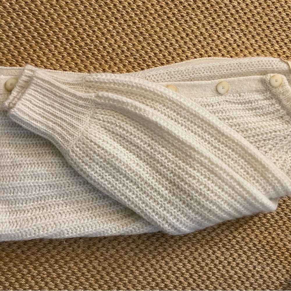 Sezane Emile Cardigan in Ecru Cream Color Size S Sweater - Picture 5 of 5